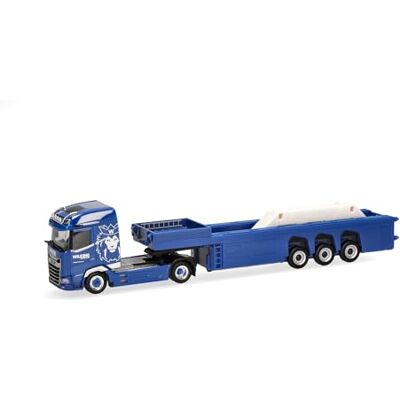 Herpa vrachtwagenmodel DAF XG betonelementen-oplegger "Wilking Transporte", miniatuur op schaal 1:87, verzamelmodel, Made in Germany, kunststof Herpa vrachtwagenmodel DAF XG betonelementen-oplegger "Wilking Transporte", miniatuur op schaal 1:87, verzamelmodel, Made in Germany, kunststof