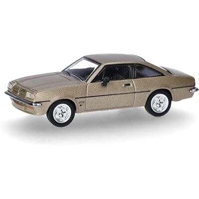 Herpa Modelauto Opel Manta B, wit-goud, miniatuur schaal 1:87, verzamelobject, Made in Germany, kunststofmodel Herpa Modelauto Opel Manta B, wit-goud, miniatuur schaal 1:87, verzamelobject, Made in Germany, kunststofmodel
