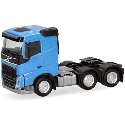 Herpa vrachtwagenmodel Volvo FH met plat dak, trekker 3-assig (6x2), hemelsblauw, miniatuur op schaal 1:87, verzamelobject, Made in Germany, kunststof Herpa vrachtwagenmodel Volvo FH met plat dak, trekker 3-assig (6x2), hemelsblauw, miniatuur op schaal 1:87, verzamelobject, Made in Germany, kunststof
