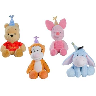 SIMBA Toys 6315870768 pluche dier Winnie de Poeh, 25 cm, gesorteerd, 4 modellen, willekeurige selectie, model naar keuze, zachte tinten, vanaf 0 maanden SIMBA Toys 6315870768 pluche dier Winnie de Poeh, 25 cm, gesorteerd, 4 modellen, willekeurige selectie, model naar keuze, zachte tinten, vanaf 0 maanden