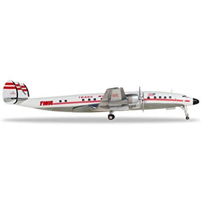 Herpa TWA-Trans World Airlines Lockheed, Wings/vliegtuig om te verzamelen, meerkleurig Herpa TWA-Trans World Airlines Lockheed, Wings/vliegtuig om te verzamelen, meerkleurig