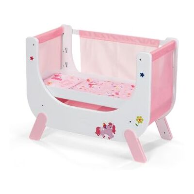 BABY born Unicorn Bed in hoogte verstelbaar met afneembare zijkant – poppenbed voor poppen van 36 cm en 43 cm BABY born Unicorn Bed in hoogte verstelbaar met afneembare zijkant – poppenbed voor poppen van 36 cm en 43 cm