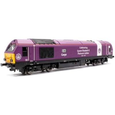 Hornby DB Cargo Klasse 67 Bo-Bo 67007 Queens Jubilee Diesellocomotief - Modeltrein Hornby DB Cargo Klasse 67 Bo-Bo 67007 Queens Jubilee Diesellocomotief - Modeltrein