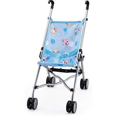 Bayer Design 30534AA Poppenbuggy, dubbele wielen, opvouwbaar, veiligheidsgordel, van metaal Bayer Design 30534AA Poppenbuggy, dubbele wielen, opvouwbaar, veiligheidsgordel, van metaal