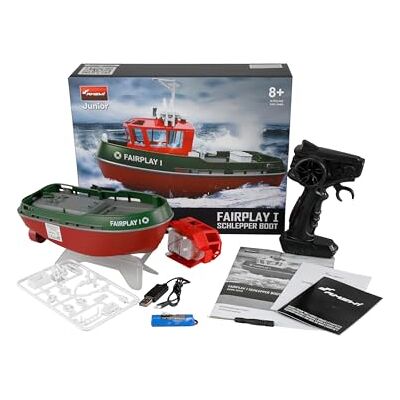 Amewi Fairplay I sleepboot 15 km/h 1:72 RTR groen Amewi Fairplay I sleepboot 15 km/h 1:72 RTR groen
