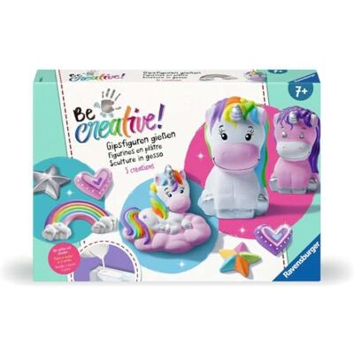 Ravensburger BeCreative gipsgietereenhoorn knutselset voor kinderen vanaf 7 jaar, gipsfiguren gieten en schilderen voor meisjes en jongens 25531 verjaardagscadeaus, maak je eigen decoratie Ravensburger BeCreative gipsgietereenhoorn knutselset voor kinderen vanaf 7 jaar, gipsfiguren gieten en schilderen voor meisjes en jongens 25531 verjaardagscadeaus, maak je eigen decoratie