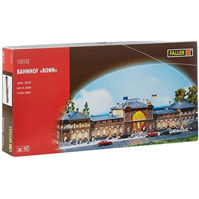 Faller Station Bonn modelbouwset met 627 onderdelen 700 x 160 x 130 mm I modelspoorbaan accessoires H0 gebouw I modelspoorbaan H0 station Faller Station Bonn modelbouwset met 627 onderdelen 700 x 160 x 130 mm I modelspoorbaan accessoires H0 gebouw I modelspoorbaan H0 station