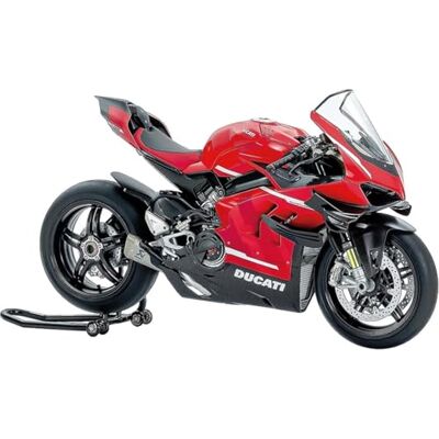 TAMIYA 14143 1:12 Ducati Superleggera V4 met racingset natuurgetrouwe replica, plastic bouwpakket, knutselen, modelbouwpakket, in elkaar zetten, ongeverfd, meerkleurig, motorfietsbouwpakket TAMIYA 14143 1:12 Ducati Superleggera V4 met racingset natuurgetrouwe replica, plastic bouwpakket, knutselen, modelbouwpakket, in elkaar zetten, ongeverfd, meerkleurig, motorfietsbouwpakket