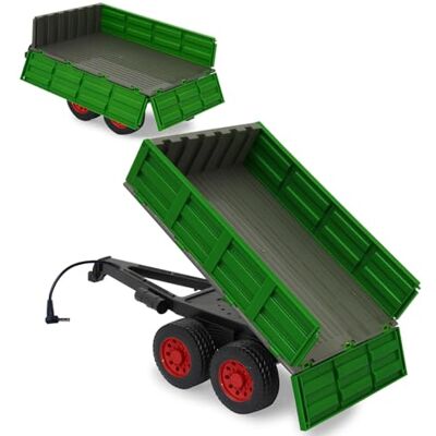 Jamara 423284 kipper donkergroen voor RC-tractor 1:16 landbouwaccessoires, landbouw, teeltapparaat, cadeau voor kinderen, RC plug, laadvlak omhoog/omlaag met RC Jamara 423284 kipper donkergroen voor RC-tractor 1:16 landbouwaccessoires, landbouw, teeltapparaat, cadeau voor kinderen, RC plug, laadvlak omhoog/omlaag met RC