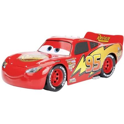 Jada Toys 253084000 Disney Cars, Lightning McQueen, Die-cast model, auto metaal, 1:24, rood, vanaf 8 jaar Jada Toys 253084000 Disney Cars, Lightning McQueen, Die-cast model, auto metaal, 1:24, rood, vanaf 8 jaar