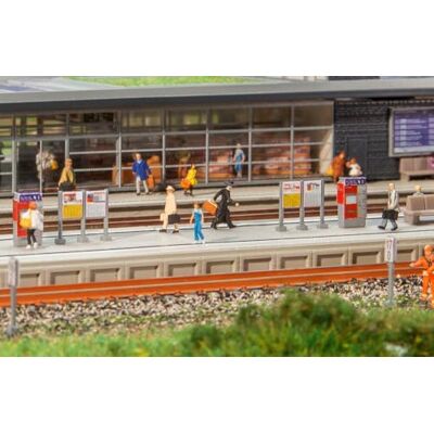 Faller FA222111 moderne trein, met accessoires, modelbouwset, verschillende Faller FA222111 moderne trein, met accessoires, modelbouwset, verschillende