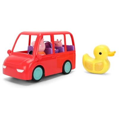 Jada Peppa Pig 9336368314R00 Familieauto, 17,5 cm, met vaste figuren van Peppa, Mama Pig en Baby, eenvoudig te bedienen, officieel gelicentieerd product, vanaf 3 jaar Jada Peppa Pig 9336368314R00 Familieauto, 17,5 cm, met vaste figuren van Peppa, Mama Pig en Baby, eenvoudig te bedienen, officieel gelicentieerd product, vanaf 3 jaar