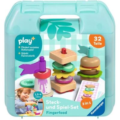 Ravensburger 12034060 Play+ plug-and-play set: hapjes, plug-in game, fantasieset, speelgoed vanaf 18 maanden, keukenaccessoires Ravensburger 12034060 Play+ plug-and-play set: hapjes, plug-in game, fantasieset, speelgoed vanaf 18 maanden, keukenaccessoires