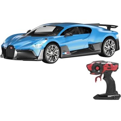 SilverLit – 4Speed – Bugatti Divo 1:12 RC-auto – RC voor kinderen 2,4 GHz – Voor- en achterlichten – RC-voertuig 15 km/u – Oplaadbaar SilverLit – 4Speed – Bugatti Divo 1:12 RC-auto – RC voor kinderen 2,4 GHz – Voor- en achterlichten – RC-voertuig 15 km/u – Oplaadbaar