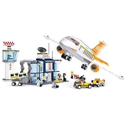 Sluban M38-B0367 Airport Building Bricks Set M38-B0367 Bouwdoos Luchtvaart-Luchthaven, Meerkleurig Sluban M38-B0367 Airport Building Bricks Set M38-B0367 Bouwdoos Luchtvaart-Luchthaven, Meerkleurig