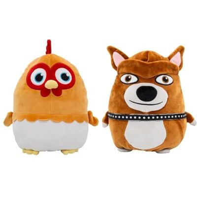 BANDAI PK34211 Omkeerbaar pluche dier, 2 in 1, De boerderij van Zenon, Bartolito en Beto, 25 cm, zacht pluche dier, meerkleurig BANDAI PK34211 Omkeerbaar pluche dier, 2 in 1, De boerderij van Zenon, Bartolito en Beto, 25 cm, zacht pluche dier, meerkleurig