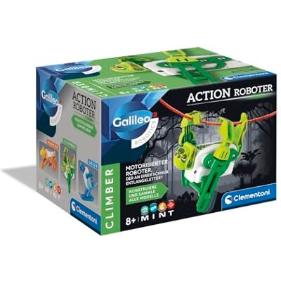 Clementoni Galileo Robotics Action Robot Climber, bouwpakket voor een klimrobot, experimenteerdoos voor kinderen vanaf 8 jaar, 59432 Clementoni Galileo Robotics Action Robot Climber, bouwpakket voor een klimrobot, experimenteerdoos voor kinderen vanaf 8 jaar, 59432