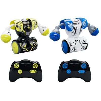 SilverLit YCOO Set van 2 Kombat Boxeur-robots Afstandsbediening 14 cm, Ga vooruit en raak de tegenstander, Speelgoed met geluids- en lichteffecten, Vanaf 5 jaar SilverLit YCOO Set van 2 Kombat Boxeur-robots Afstandsbediening 14 cm, Ga vooruit en raak de tegenstander, Speelgoed met geluids- en lichteffecten, Vanaf 5 jaar