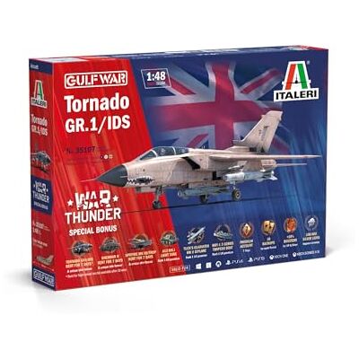 Italeri 35107 1:48 Tornado GR.1/IDs Gulf W. War Thunder getrouwe replica, modelbouw, kunststof set, knutselen, hobby, lijmen, modelbouw, montage, ongelakt Italeri 35107 1:48 Tornado GR.1/IDs Gulf W. War Thunder getrouwe replica, modelbouw, kunststof set, knutselen, hobby, lijmen, modelbouw, montage, ongelakt
