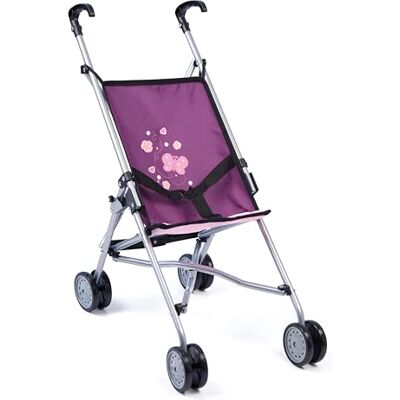 Bayer Design 30157AA Poppenbuggy, dubbele wielen, opvouwbaar, veiligheidsgordel, van metaal Bayer Design 30157AA Poppenbuggy, dubbele wielen, opvouwbaar, veiligheidsgordel, van metaal