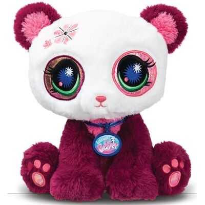 BANDAI Littlest Pet Shop Pluche dier Panda 25 cm Littlest Pet Shop LPS Panda Deluxe pluche dieren met grote ogen die gloeien speelgoed voor kinderen vanaf 3 jaar BF00669 BANDAI Littlest Pet Shop Pluche dier Panda 25 cm Littlest Pet Shop LPS Panda Deluxe pluche dieren met grote ogen die gloeien speelgoed voor kinderen vanaf 3 jaar BF00669