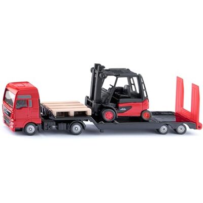 SIKU MAN vrachtwagen met Linde heftruck SIKU MAN vrachtwagen met Linde heftruck