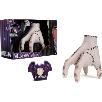 Jada Toys Wednesday Addams RC Thing (18 cm) Op afstand bestuurde ijskoud handje voor Wednesday fans en kinderen vanaf 8 jaar, speelgoedhand incl. afstandsbediening en batterijen Jada Toys Wednesday Addams RC Thing (18 cm) Op afstand bestuurde ijskoud handje voor Wednesday fans en kinderen vanaf 8 jaar, speelgoedhand incl. afstandsbediening en batterijen