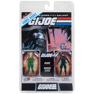 McFarlane Toys G.I. Joe Page Punchers 2 pk Duke en Snake Eyes 3" actiefiguren met 2 strips McFarlane Toys G.I. Joe Page Punchers 2 pk Duke en Snake Eyes 3" actiefiguren met 2 strips