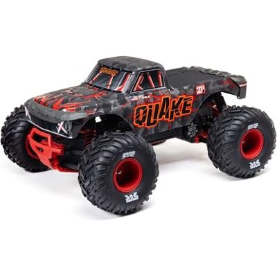 ARRMA RC Truck 1/10 Quake 223S 2WD RTR (batterij en oplader niet inbegrepen) borstelloze monstertruck, rood, ARA3537T1 ARRMA RC Truck 1/10 Quake 223S 2WD RTR (batterij en oplader niet inbegrepen) borstelloze monstertruck, rood, ARA3537T1