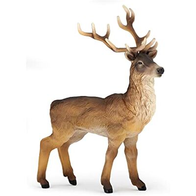 Papo Hert Figuur Speelgoed, Wilde Dieren, Kinderen 3+ Jaar Een elegante silhouet met een majestueus gewei handgeschilderd verzamelstuk origineel cadeau voor het hele gezin Papo Hert Figuur Speelgoed, Wilde Dieren, Kinderen 3+ Jaar Een elegante silhouet met een majestueus gewei handgeschilderd verzamelstuk origineel cadeau voor het hele gezin