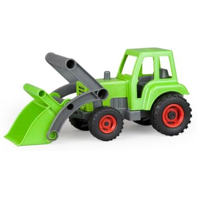 Lena 04213 EcoActives Tractor met voorlader, bedrijfsvoertuig ca. 35 cm, robuuste groene trekker met schep, natuurlijke houtgeur door houtaandeel, speelgoed voor kinderen vanaf 2 jaar Lena 04213 EcoActives Tractor met voorlader, bedrijfsvoertuig ca. 35 cm, robuuste groene trekker met schep, natuurlijke houtgeur door houtaandeel, speelgoed voor kinderen vanaf 2 jaar