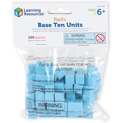 Learning Resources Kunststof Basis Tien Eenheden 100-Stuk Set Learning Resources Kunststof Basis Tien Eenheden 100-Stuk Set
