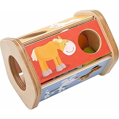HABA 302973 sorteerdoos steeksnack, sorteerspel met grappige diermotieven en voer, speelgoed van hout vanaf 18 maanden HABA 302973 sorteerdoos steeksnack, sorteerspel met grappige diermotieven en voer, speelgoed van hout vanaf 18 maanden