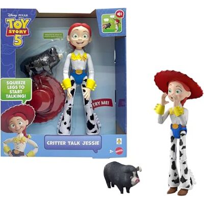 Mattel Disney en Pixar Toy Story 5 Critter Talk Jessie 30,5 cm verstelbare actiefiguur en Jimmy Dean, 35+ filmgeluiden en zinnen, JMW30 Mattel Disney en Pixar Toy Story 5 Critter Talk Jessie 30,5 cm verstelbare actiefiguur en Jimmy Dean, 35+ filmgeluiden en zinnen, JMW30