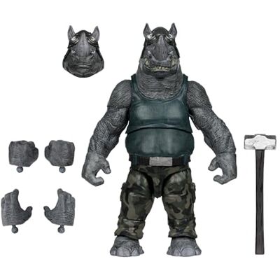 McFarlane Teenage Mutant Ninja Turtles (Page Punchers) Rocksteady 5 inch actiefiguur met komisch speelgoed McFarlane Teenage Mutant Ninja Turtles (Page Punchers) Rocksteady 5 inch actiefiguur met komisch speelgoed