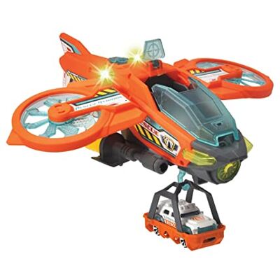 Dickie Toys Speelgoedhelikopter Sky Patroller (35 cm) Reddingsvliegtuig met inklapbare vleugels en waterspuitfunctie, speelgoedhelikopter voor kinderen vanaf 3 jaar, meerkleurig, 203794000 Dickie Toys Speelgoedhelikopter Sky Patroller (35 cm) Reddingsvliegtuig met inklapbare vleugels en waterspuitfunctie, speelgoedhelikopter voor kinderen vanaf 3 jaar, meerkleurig, 203794000