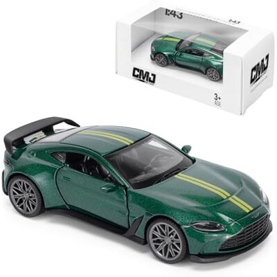 CMJ Aston Martin V12 Vantage modelauto, schaal 1:43, Racing Green, nauwkeurig gemaakt verzamelstuk van gegoten metaal, officieel gelicentieerd product CMJ Aston Martin V12 Vantage modelauto, schaal 1:43, Racing Green, nauwkeurig gemaakt verzamelstuk van gegoten metaal, officieel gelicentieerd product