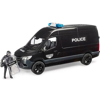 bruder 02685 MB Sprinter Special Forces-politievoertuig met bworld-figuur Inclusief licht- en geluidsmodule, politievoertuig met politieagenten, speelgoedautoset, hulpverleningsvoertuig, 1:16 bruder 02685 MB Sprinter Special Forces-politievoertuig met bworld-figuur Inclusief licht- en geluidsmodule, politievoertuig met politieagenten, speelgoedautoset, hulpverleningsvoertuig, 1:16