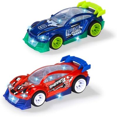 Dickie Toys Speelgoedauto Midnight Racer (14 cm) Streets N Beatz auto met metalen carrosserie, terugtrekmotor, licht & muziek, voor kinderen vanaf 3 jaar (2 modellen, willekeurige keuze) Dickie Toys Speelgoedauto Midnight Racer (14 cm) Streets N Beatz auto met metalen carrosserie, terugtrekmotor, licht & muziek, voor kinderen vanaf 3 jaar (2 modellen, willekeurige keuze)