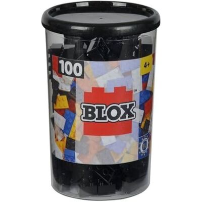 SIMBA 104118916 Blox, 100 zwarte bouwstenen voor kinderen vanaf 3 jaar, 8 stenen, inclusief doos, hoge kwaliteit, volledig compatibel met vele andere fabrikanten SIMBA 104118916 Blox, 100 zwarte bouwstenen voor kinderen vanaf 3 jaar, 8 stenen, inclusief doos, hoge kwaliteit, volledig compatibel met vele andere fabrikanten