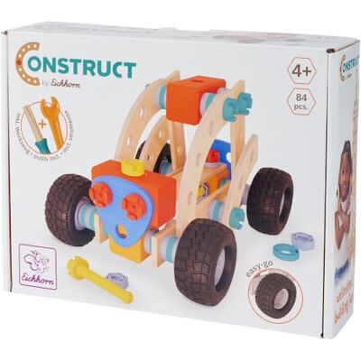 Eichhorn Construct Strandvoertuig, 83-delig constructiespeelgoed met grote banden en stabiele carrosserie ter bevordering van motrik en creativiteit, FSC-gecertificeerd hout, vanaf 3 jaar Eichhorn Construct Strandvoertuig, 83-delig constructiespeelgoed met grote banden en stabiele carrosserie ter bevordering van motrik en creativiteit, FSC-gecertificeerd hout, vanaf 3 jaar