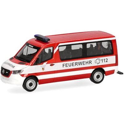 Herpa automodel Mercedes-Benz Sprinter '18 laagdak bus "Feuerwehr Nürnberg", schaal 1:87, voor diorama, modelbouw, verzamelobject, Made in Germany, kunststof Herpa automodel Mercedes-Benz Sprinter '18 laagdak bus "Feuerwehr Nürnberg", schaal 1:87, voor diorama, modelbouw, verzamelobject, Made in Germany, kunststof