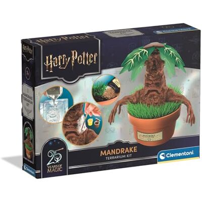 Clementoni Harry Potter Mandrake terrariumset, wetenschappelijke set voor kinderen, terrarium voor het kweken van koninklijk gras met mandragora-figuur om te beschilderen, cadeau voor kinderen vanaf 7 Clementoni Harry Potter Mandrake terrariumset, wetenschappelijke set voor kinderen, terrarium voor het kweken van koninklijk gras met mandragora-figuur om te beschilderen, cadeau voor kinderen vanaf 7