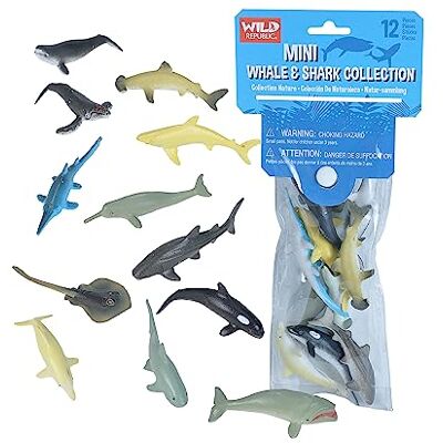 WILD REPUBLIC Polybag Mini walhaai, walhaai, 12 soorten walhaai, cadeau voor kinderen, ideaal voor interactieve spelletjes WILD REPUBLIC Polybag Mini walhaai, walhaai, 12 soorten walhaai, cadeau voor kinderen, ideaal voor interactieve spelletjes