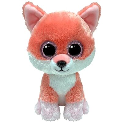 TY Beanie Boos Vixen de vos met grote en glinsterende oranje ogen, het pluche dier met grote glinsterende ogen 15 cm T37390 TY Beanie Boos Vixen de vos met grote en glinsterende oranje ogen, het pluche dier met grote glinsterende ogen 15 cm T37390