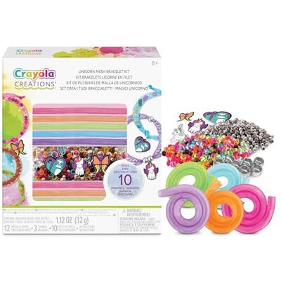 CRAYOLA Set Maak je eigen Eenhoorn Magische armbanden, creatieve activiteit en cadeau voor meisjes, vanaf 8 jaar CRAYOLA Set Maak je eigen Eenhoorn Magische armbanden, creatieve activiteit en cadeau voor meisjes, vanaf 8 jaar