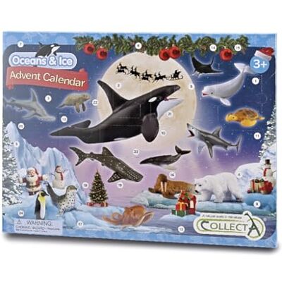 Collecta Adventskalender – 24 minifiguren van de oceaan – bevat 6 AR-kaarten – + 3 (Deqube 90184303) Collecta Adventskalender – 24 minifiguren van de oceaan – bevat 6 AR-kaarten – + 3 (Deqube 90184303)