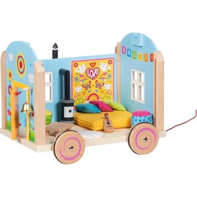 Goki 51440 Spirit Caravan 12-delig gemeubileerd hippe poppenhuis mobiel Goki 51440 Spirit Caravan 12-delig gemeubileerd hippe poppenhuis mobiel