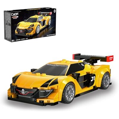 Jamara 402909 CADA Renault Sport RS.01 1:24 gele stenen klembouwstenen auto model racewagen sportwagen speelgoed kinderen vanaf 8 jaar cadeau-idee Jamara 402909 CADA Renault Sport RS.01 1:24 gele stenen klembouwstenen auto model racewagen sportwagen speelgoed kinderen vanaf 8 jaar cadeau-idee