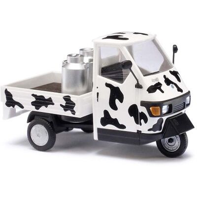 Busch 60004 Piaggio Ape 50 met koeienvlekken schaal 1:43 Busch 60004 Piaggio Ape 50 met koeienvlekken schaal 1:43
